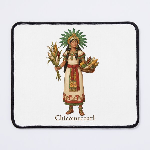 Item preview, Chicomecoatl, the Mexica (Aztec) Goddess of Agriculture and Maize designed and sold by ArteTeoma.