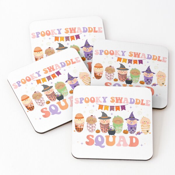 Item preview, Spooky Swaddle Squad Nicu L&D Mother Baby Nurse Halloween T-Shirt designed and sold by BlaqboyDesigns.
