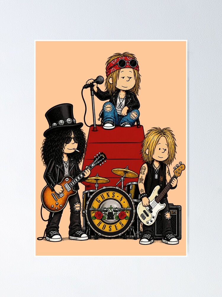 Thumbnail 1 of 3, Poster, Guns N' Roses designed and sold by JarquinDD.