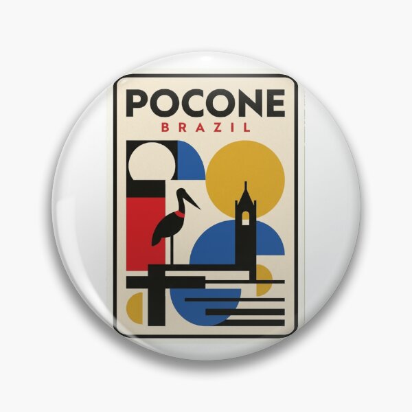 Item preview, Retro Pocone Bauhaus Geometric Skyline designed and sold by k3rstman1.