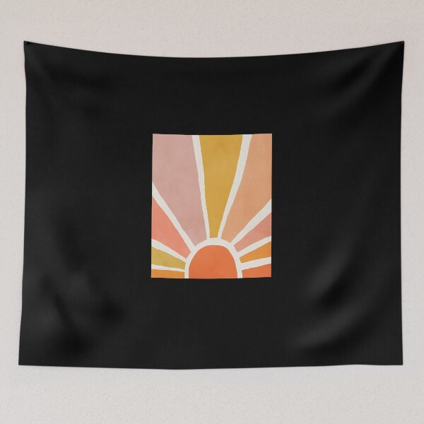 Item preview, Sun-Abstract-Mid-Century-Modern-Kids-Wall-Art-Nursery-Room designed and sold by faselko.