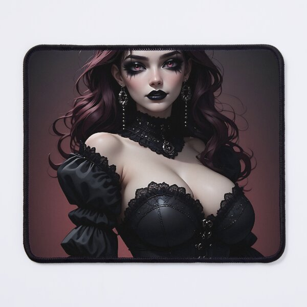 Item preview, Hot Halloween Anime Babe Goth Mommy Waifu Woman designed and sold by Your New Fixation.
