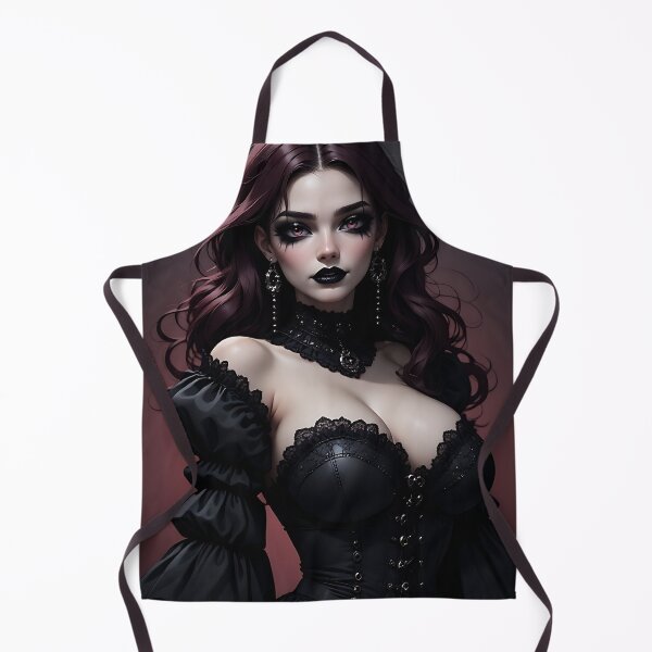 Item preview, Hot Halloween Anime Babe Goth Mommy Waifu Woman designed and sold by Your New Fixation.