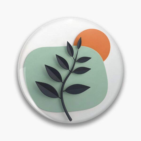 Item preview, Minimalist Branch with Orange Sun designed and sold by Vicky Brago-Mitchell®.