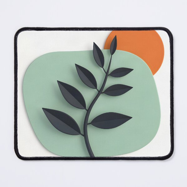 Item preview, Minimalist Branch with Orange Sun designed and sold by Vicky Brago-Mitchell®.