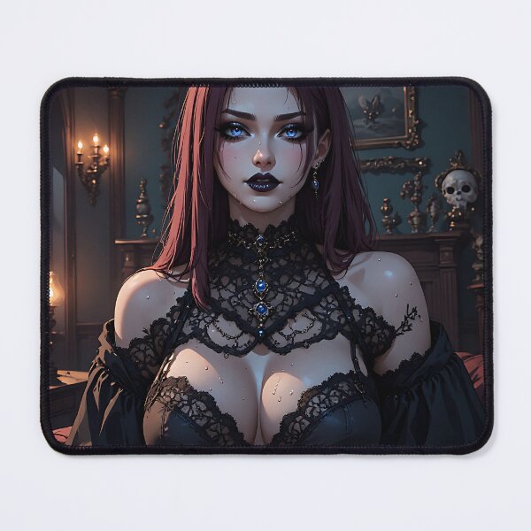 Item preview, Hot Halloween Anime Babe Goth Mommy Waifu Woman designed and sold by Your New Fixation.
