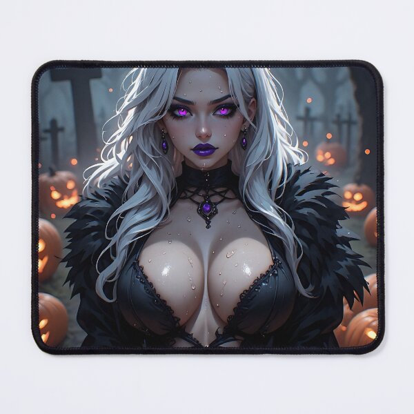 Item preview, Hot Halloween Anime Babe Goth Mommy Waifu Woman designed and sold by Your New Fixation.