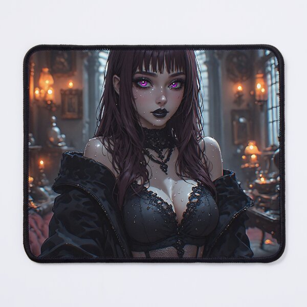 Item preview, Hot Halloween Anime Babe Goth Mommy Waifu Woman designed and sold by Your New Fixation.