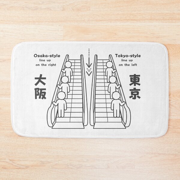 Item preview, Tokyo vs Osaka Escalator Rules - Japan Culture Pictogram designed and sold by japan-picto.