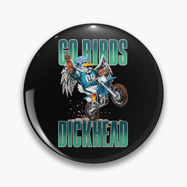Item preview, Go Birds Dickhead Mascot Motorcycle Rider designed and sold by DennisWils.