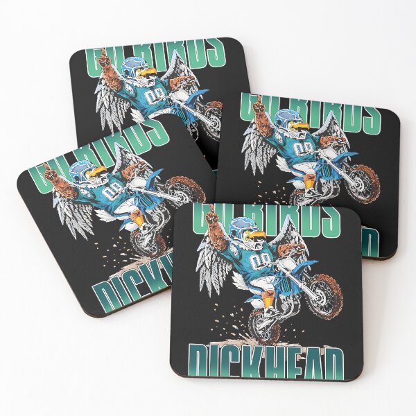Item preview, Go Birds Dickhead Mascot Motorcycle Rider designed and sold by DennisWils.