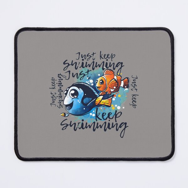 Item preview, Dory & Nemo Just Keep Swimming Fish Art-1 designed and sold by thomasschmidts.