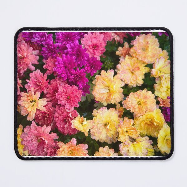 Item preview, Vibrant Autumn Garden Chrysanthemums Collage designed and sold by HowlingArcanaWolf.