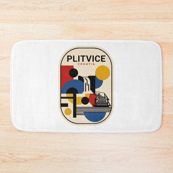 Item preview, Retro Plitvice Bauhaus Geometric Skyline designed and sold by k3rstman1.