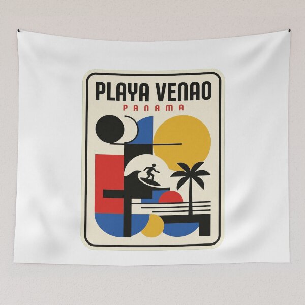 Item preview, Retro Playa Venao Bauhaus Geometric Skyline designed and sold by k3rstman1.
