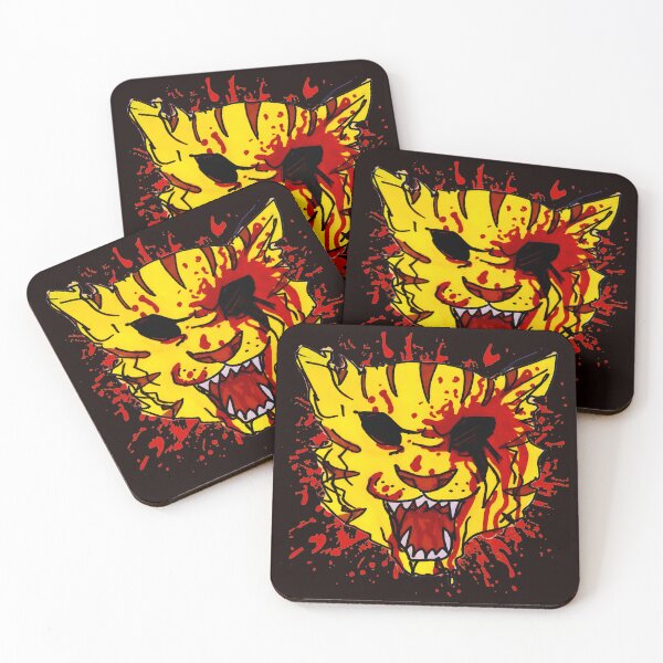 Item preview, Fierce Feline Blood Splatter Art designed and sold by sil-gen-rove.