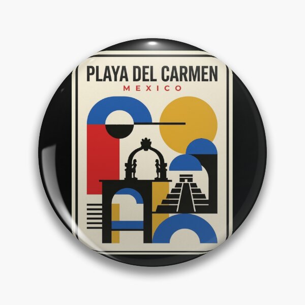 Item preview, Retro Playa Del Carmen Bauhaus Geometric Skyline designed and sold by k3rstman1.
