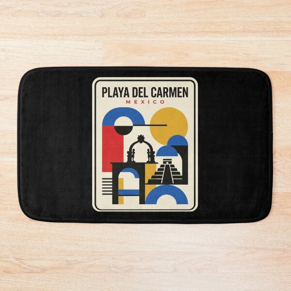 Item preview, Retro Playa Del Carmen Bauhaus Geometric Skyline designed and sold by k3rstman1.
