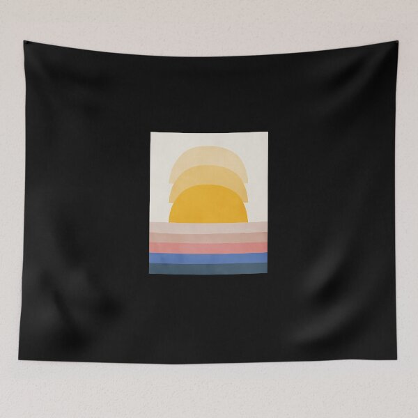 Item preview, Sunset-Abstract-Mid-Century-Modern-Kids-Wall-Art-Nursery-Room designed and sold by hammesk.