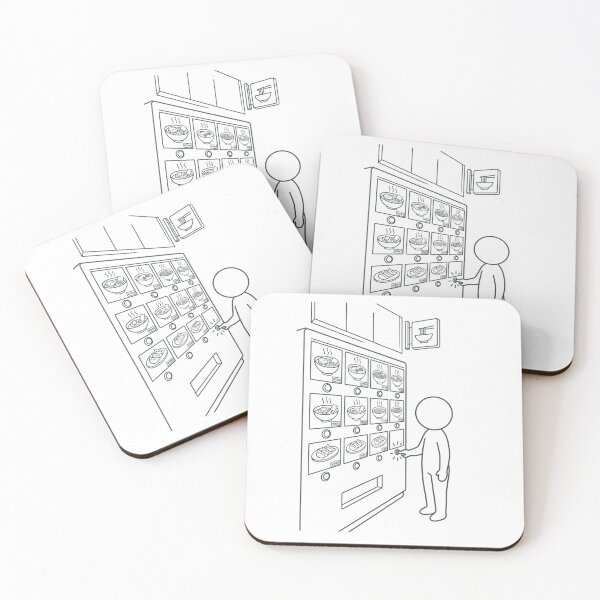Item preview, Japanese Ramen Ticket Vending Machine - Food Culture Pictogram designed and sold by japan-picto.