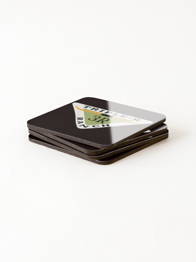 Thumbnail 4 of 5, Coasters (Set of 4), Triple-R Ranch Emblem designed and sold by sil-gen-rove.