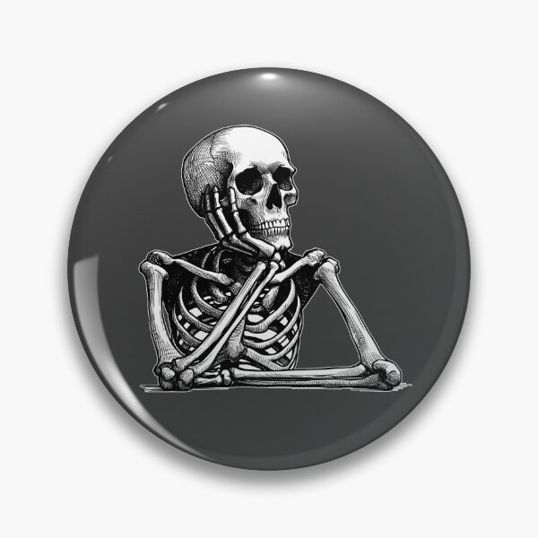 Item preview, Skeleton Daydreaming and Overthinking designed and sold by Lady-K-.