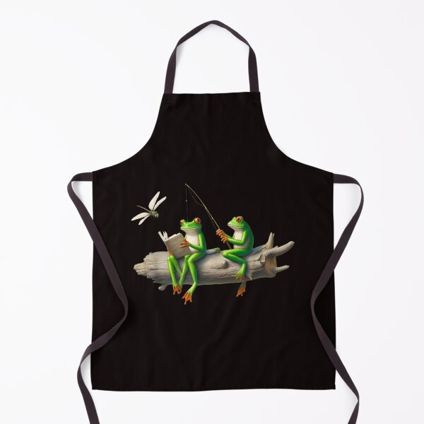 Item preview, Frog Reading and Fishing on a Log designed and sold by mac-lux.