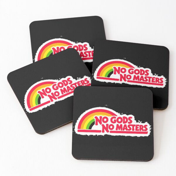 Item preview, No Gods No Masters Rainbow Affirmation designed and sold by mac-lux.
