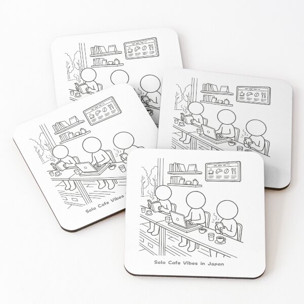 Item preview, Solo Cafe Culture in Japan - Japanese Cafe Pictogram designed and sold by japan-picto.