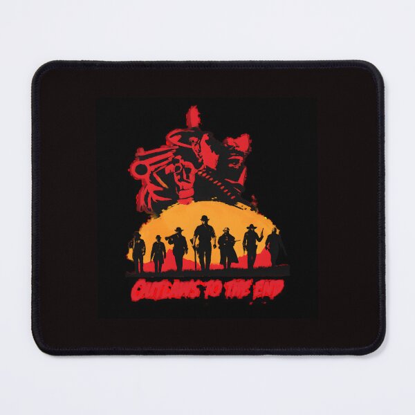 Item preview, Outlaws To The End Cowboy Silhouette Sunset designed and sold by mac-lux.