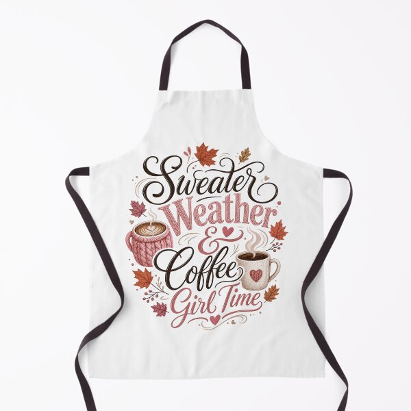 Item preview, Sweater Weather & Coffee Girl Time – Cute Fall Coffee Lover Design for Women designed and sold by PrintSparkDesigns.