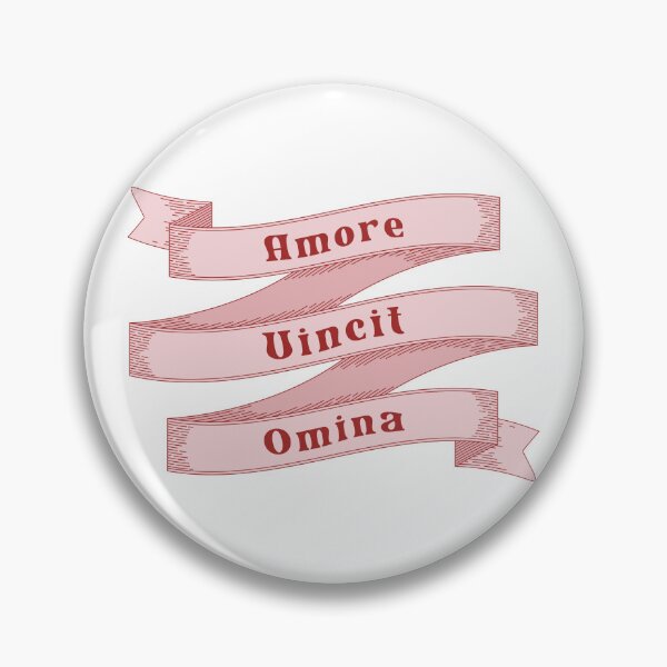 Item preview, Amore Vincit Omnia Love Conquers All Vintage Ribbon Romance Latin Quote designed and sold by HYPNK.