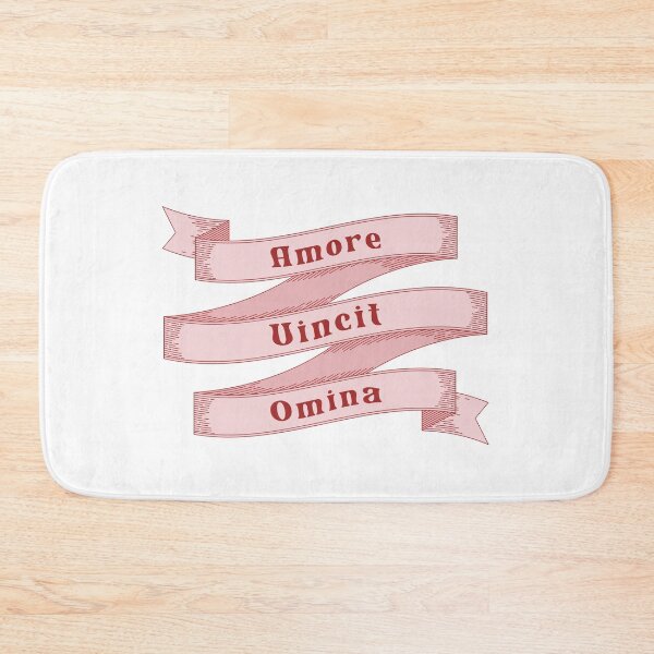 Item preview, Amore Vincit Omnia Love Conquers All Vintage Ribbon Romance Latin Quote designed and sold by HYPNK.
