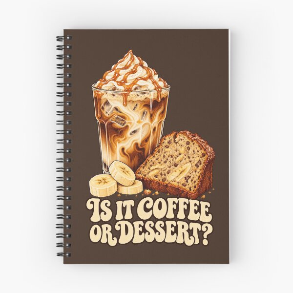 Item preview, Is It Coffee or Dessert Retro Iced Latte and Banana Bread designed and sold by piketo.