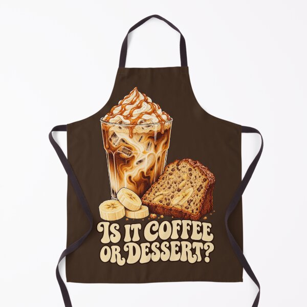 Item preview, Is It Coffee or Dessert Retro Iced Latte and Banana Bread designed and sold by piketo.