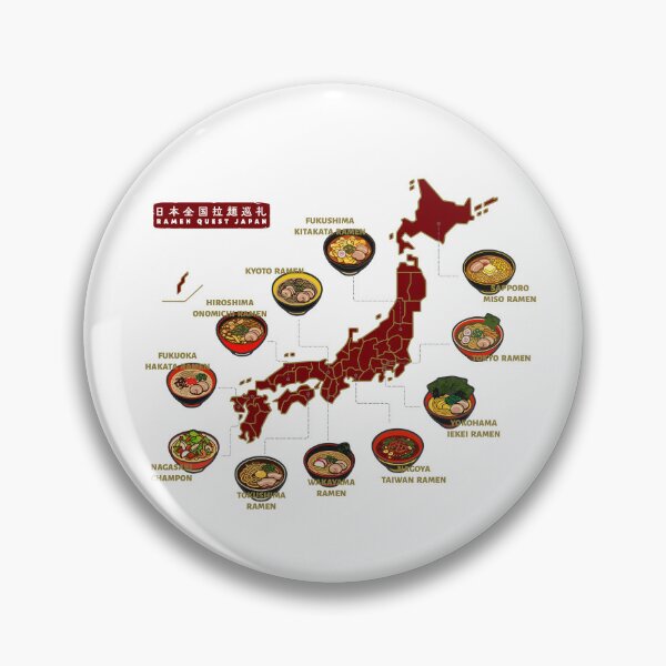 Item preview, Ramen Quest Japan Regional Noodle Map designed and sold by リクイペル.
