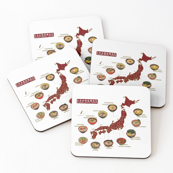 Item preview, Ramen Quest Japan Regional Noodle Map designed and sold by リクイペル.