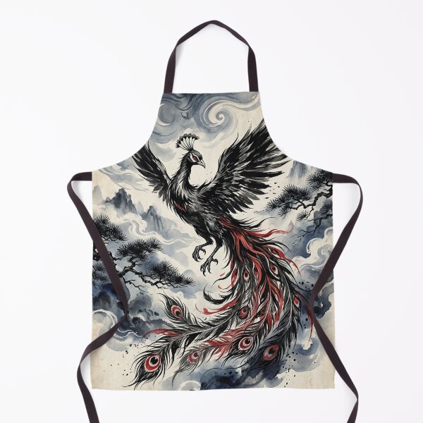 Item preview, Ink Wash Suzaku - Spirit of the Vermilion Peacock designed and sold by iris-festival.