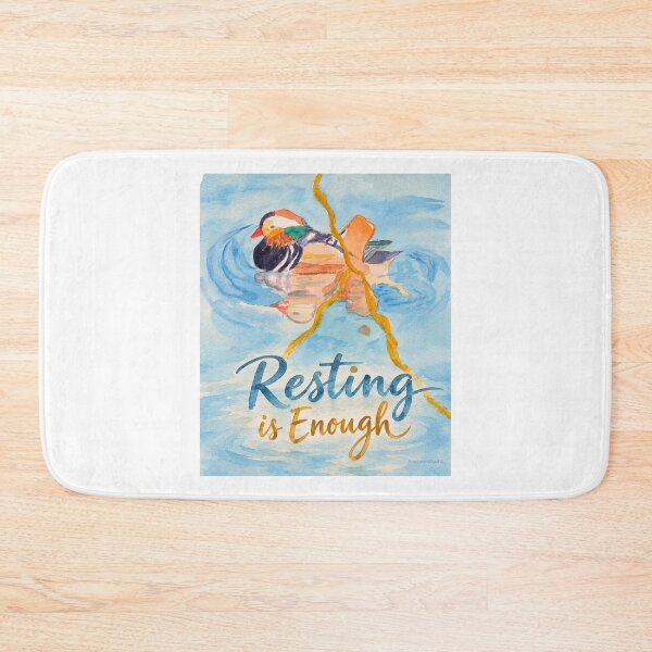Item preview, Mandarin Duck Empathy Message - Resting is Enough designed and sold by newsuept25.art.