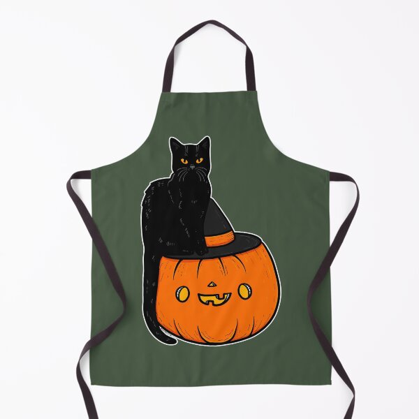 Item preview, Feline Spooky Cat and Pumpkin No Text designed and sold by KilkennyCat Art.