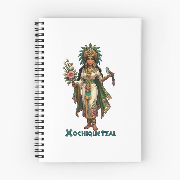 Item preview, Xochiquetzal, the Mexica (Aztec) Goddess of Beauty, Love, and Flowers designed and sold by ArteTeoma.