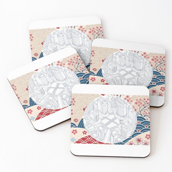 Item preview, Shibuya Crossing Tokyo – Traditional Japanese Pattern Cityscape designed and sold by japan-picto.