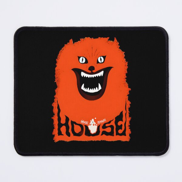 Item preview, Scary Orange Monster House Horror Art designed and sold by PillowPaws.