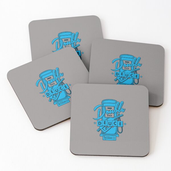 Item preview, Double Deuce Jasper Missouri Retro Text Cyan-20 designed and sold by JesuxRivera.