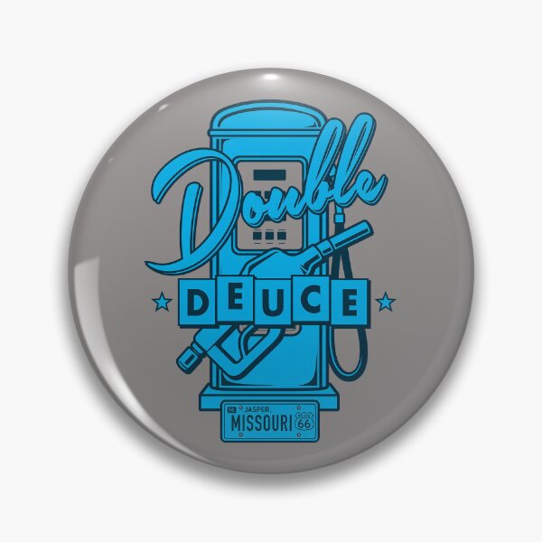 Item preview, Double Deuce Jasper Missouri Retro Text Cyan-20 designed and sold by JesuxRivera.