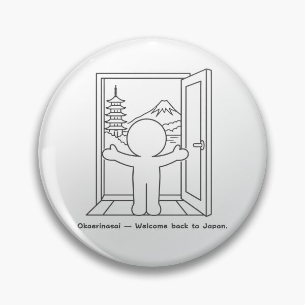 Item preview, Okaerinasai – Welcome Back to Japan | Mount Fuji & Pagoda designed and sold by japan-picto.