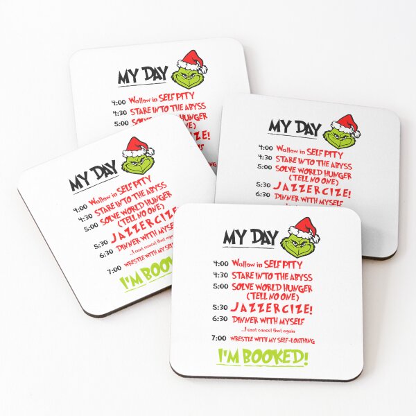 Item preview, The Grinch My Day Schedule Im Booked Funny Christmas designed and sold by Aistementinp.