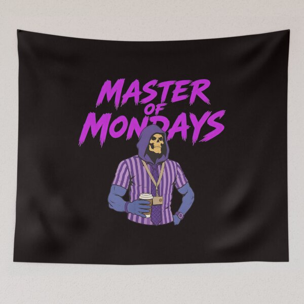 Item preview, Master of Mondays Skeleton Coffee Humor designed and sold by ASTRAXO.