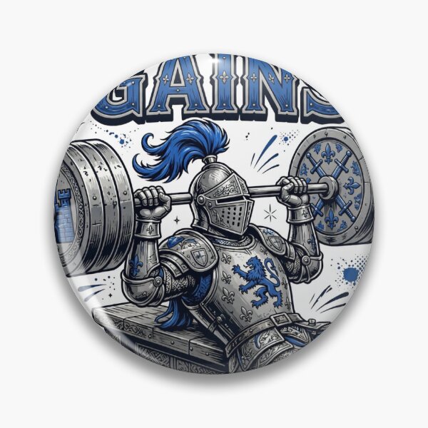 Item preview, Knight Gains Funny Medieval Gym Shirt designed and sold by DripyDesigns.
