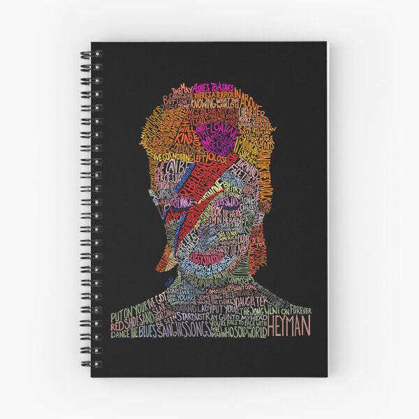 Item preview,  Colorful David Bowie Lyricquote Portrait designed and sold by ammo77.